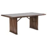 SHERWOOD 5-PIECE RECTANGULAR DINING TABLE SET BROWN - Image 3