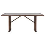 SHERWOOD 5-PIECE RECTANGULAR DINING TABLE SET BROWN - Image 4