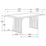 SHERWOOD 5-PIECE RECTANGULAR DINING TABLE SET BROWN - Image 12