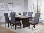 SHERWOOD 72-INCH RECTANGULAR DINING TABLE BROWN - Image 8