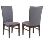 SHERWOOD UPHOLSTERED DINING SIDE CHAIR GREY (SET OF 2)