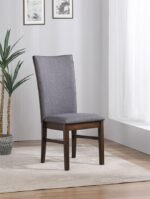SHERWOOD UPHOLSTERED DINING SIDE CHAIR GREY (SET OF 2) - Image 2