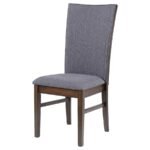SHERWOOD UPHOLSTERED DINING SIDE CHAIR GREY (SET OF 2) - Image 5