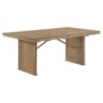 ADINA 89-INCH EXTENSION DINING TABLE DISTRESSED LIGHT BROWN - Image 3