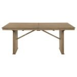 ADINA 89-INCH EXTENSION DINING TABLE DISTRESSED LIGHT BROWN - Image 5
