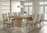 ADINA 89-INCH EXTENSION DINING TABLE DISTRESSED LIGHT BROWN - Image 14
