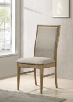 ADINA UPHOLSTERED DINING SIDE CHAIR BARLEY (SET OF 2) - Image 2