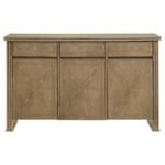 ADINA 3-DOOR 59-INCH SIDEBOARD SERVER DISTRESSED LIGHT BROWN - Image 3