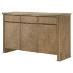 ADINA 3-DOOR 59-INCH SIDEBOARD SERVER DISTRESSED LIGHT BROWN - Image 5