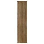 ADINA 77-INCH TALL DISPLAY CABINET DISTRESSED LIGHT BROWN - Image 7