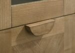 ADINA 77-INCH TALL DISPLAY CABINET DISTRESSED LIGHT BROWN - Image 12