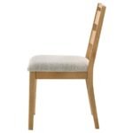 DUNCAN LADDER BACK DINING SIDE CHAIR WASHED OAK (SET OF 2) - Image 6