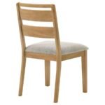 DUNCAN LADDER BACK DINING SIDE CHAIR WASHED OAK (SET OF 2) - Image 8