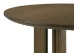 OTTOWA 5-PIECE ROUND WOOD DINING ROOM TABLE SET BROWN - Image 9