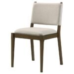 OTTOWA UPHOLSTERED DINING SIDE CHAIR BROWN (SET OF 2) - Image 5