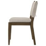 OTTOWA UPHOLSTERED DINING SIDE CHAIR BROWN (SET OF 2) - Image 6
