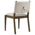 OTTOWA UPHOLSTERED DINING SIDE CHAIR BROWN (SET OF 2) - Image 7