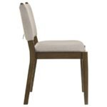 OTTOWA UPHOLSTERED DINING SIDE CHAIR BROWN (SET OF 2) - Image 9