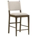 OTTOWA 5-PIECE ROUND COUNTER HEIGHT DINING ROOM SET BROWN - Image 6