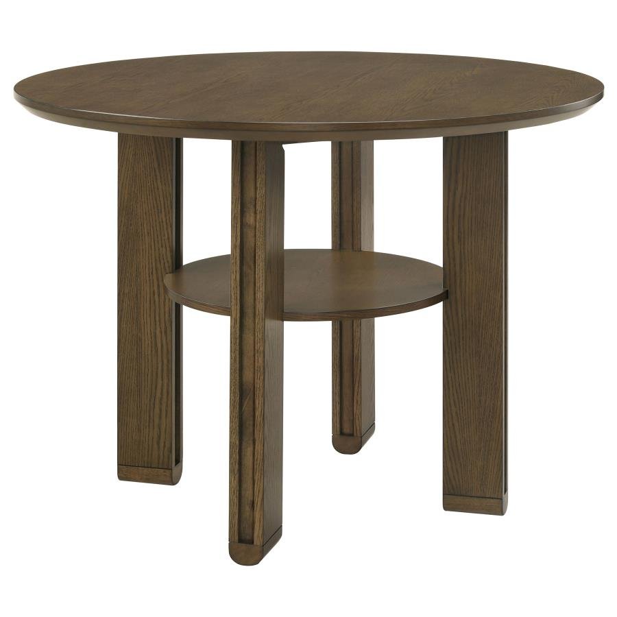 193668_02x900.jpg OTTOWA 47-INCH ROUND COUNTER HEIGHT DINING TABLE BROWN - Image 1