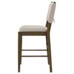OTTOWA UPHOLSTERED COUNTER SIDE CHAIR BROWN (SET OF 2) - Image 6
