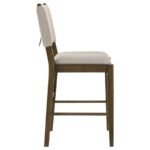 OTTOWA UPHOLSTERED COUNTER SIDE CHAIR BROWN (SET OF 2) - Image 9