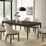 RESEDA 7-PIECE RECTANGULAR DINING SET ASH BROWN