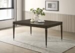 RESEDA 81-INCH EXTENSION LEAF DINING TABLE ASH BROWN - Image 3