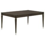 RESEDA 81-INCH EXTENSION LEAF DINING TABLE ASH BROWN - Image 4