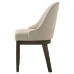 RESEDA UPHOLSTERED DINING SIDE CHAIR BEIGE (SET OF 2) - Image 6