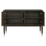 RESEDA 4-DOOR DINING SIDEBOARD SERVER WITH SHELVES ASH BROWN - Image 4