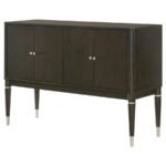 RESEDA 4-DOOR DINING SIDEBOARD SERVER WITH SHELVES ASH BROWN - Image 5