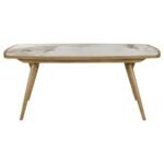 CROYDEN 7-PIECE RECTANGULAR DINING SET WEATHERED NATURAL - Image 4