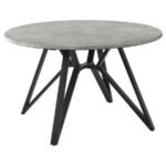 NEIL ROUND 50-INCH SMARTTOP DINING TABLE GUNMETAL