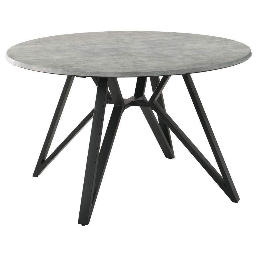 193801_02x900.jpg NEIL ROUND 50-INCH SMARTTOP DINING TABLE GUNMETAL - Image 1