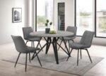 NEIL ROUND 50-INCH SMARTTOP DINING TABLE GUNMETAL - Image 7