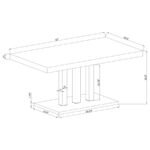 BROOKLYN 5-PIECE RECTANGULAR DINING SET WHITE HIGH GLOSS - Image 11