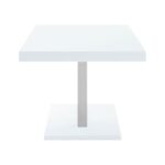 BROOKLYN RECTANGULAR 63-INCH DINING TABLE WHITE HIGH GLOSS - Image 5