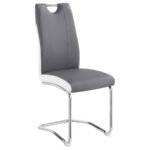 BROOKLYN UPHOLSTERED DINING SIDE CHAIR GREY (SET OF 4) - Image 3