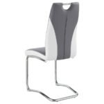 BROOKLYN UPHOLSTERED DINING SIDE CHAIR GREY (SET OF 4) - Image 7