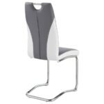 BROOKLYN UPHOLSTERED DINING SIDE CHAIR GREY (SET OF 4) - Image 9