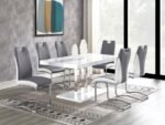BROOKLYN UPHOLSTERED DINING SIDE CHAIR GREY (SET OF 4) - Image 16