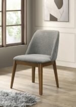 FRANKLIN UPHOLSTERED DINING SIDE CHAIR GREY (SET OF 2) - Image 2