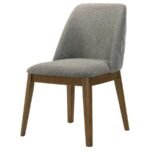 FRANKLIN UPHOLSTERED DINING SIDE CHAIR GREY (SET OF 2) - Image 5