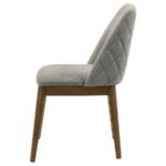 FRANKLIN UPHOLSTERED DINING SIDE CHAIR GREY (SET OF 2) - Image 6