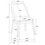 FRANKLIN UPHOLSTERED DINING SIDE CHAIR GREY (SET OF 2) - Image 14