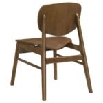 FRANKLIN 5-PIECE 54-INCH ROUND DINING TABLE SET DARK BROWN - Image 8