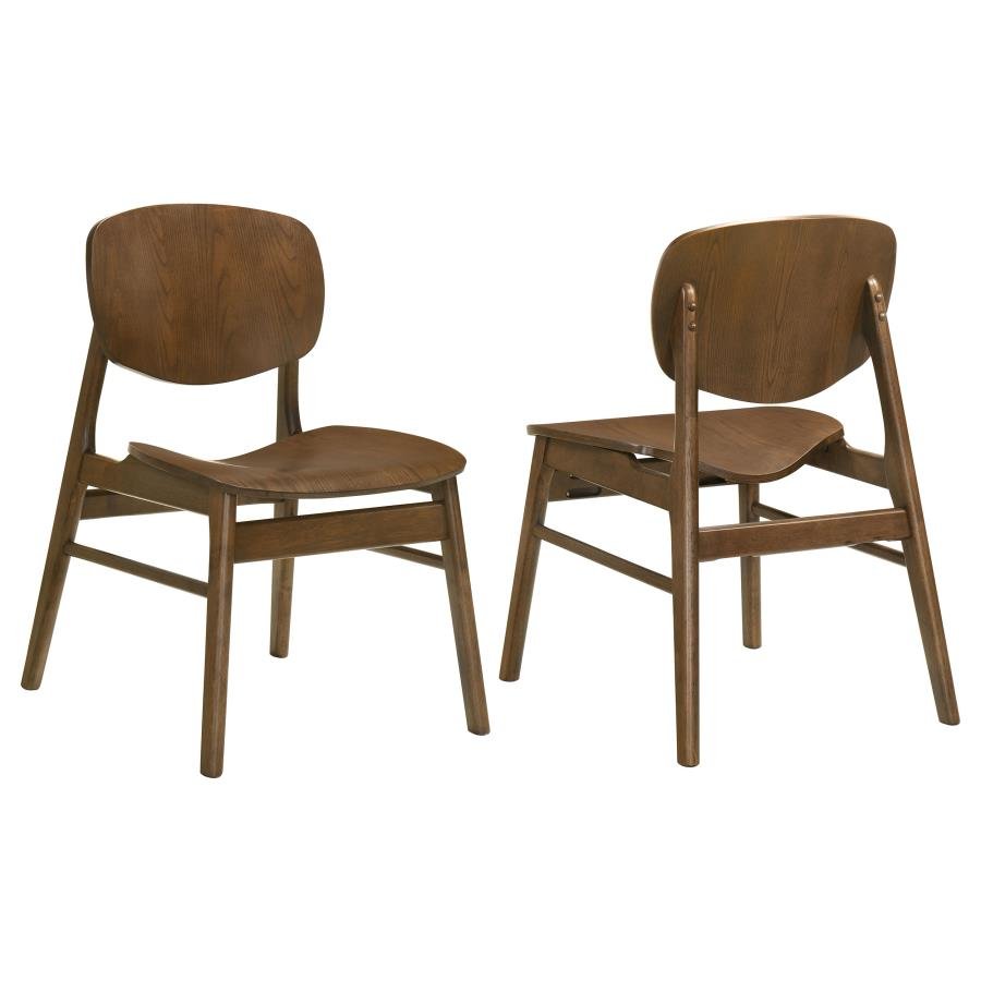 193832_001x900.jpg BENFORD DINING SIDE CHAIR WOOD SEAT DARK BROWN (SET OF 2) - Image 1