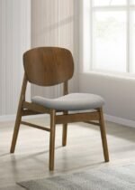BENFORD DINING SIDE CHAIR UPHOLSTERED SEAT DARK BROWN (SET OF 2) - Image 2