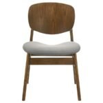 BENFORD DINING SIDE CHAIR UPHOLSTERED SEAT DARK BROWN (SET OF 2) - Image 4